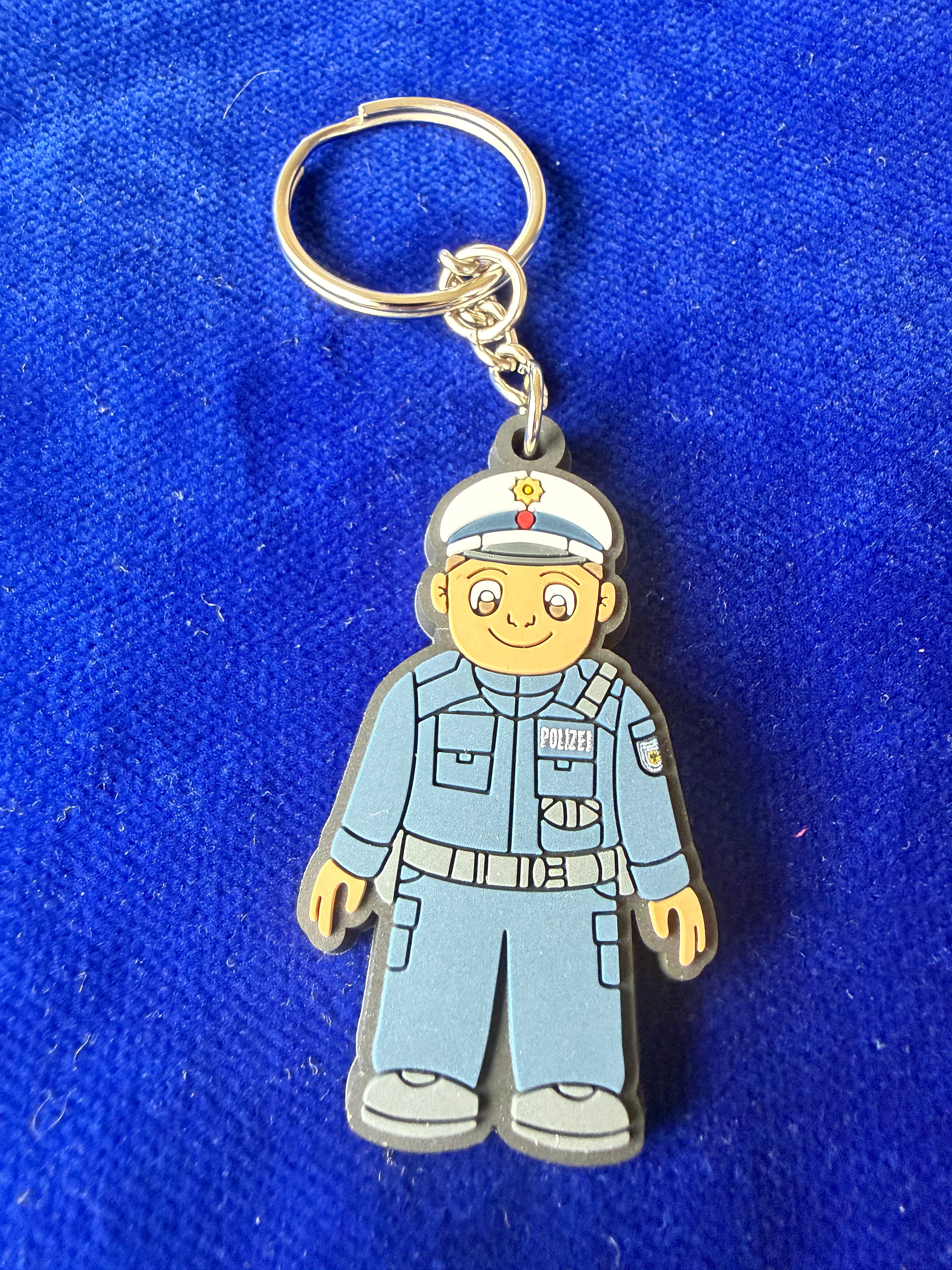 Schlüsselanhänger Rubber PVC Bundespolizei